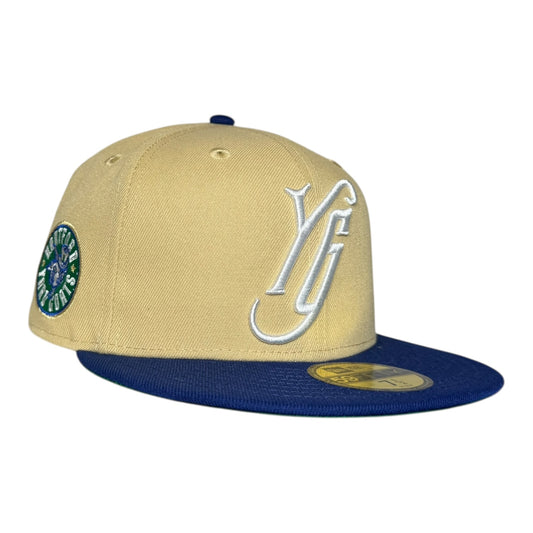 Hartford Yard Goats Khaki New Era 59Fifty Fitted Hat