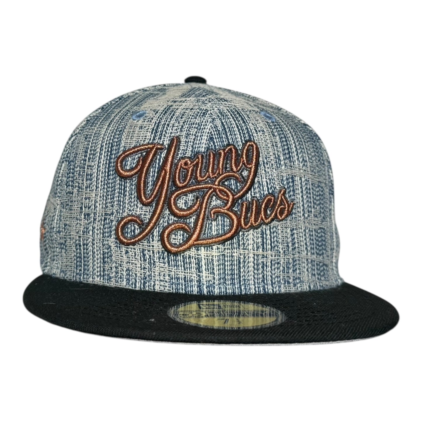 Indianapolis Indians Distressed Denim New Era 59Fifty Fitted Hat