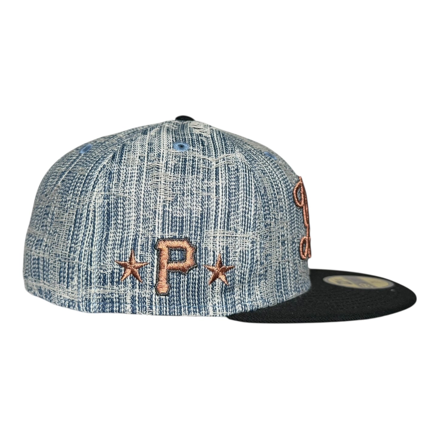 Indianapolis Indians Distressed Denim New Era 59Fifty Fitted Hat