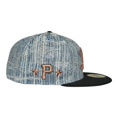 Indianapolis Indians Distressed Denim New Era 59Fifty Fitted Hat