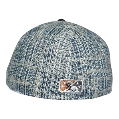 Indianapolis Indians Distressed Denim New Era 59Fifty Fitted Hat