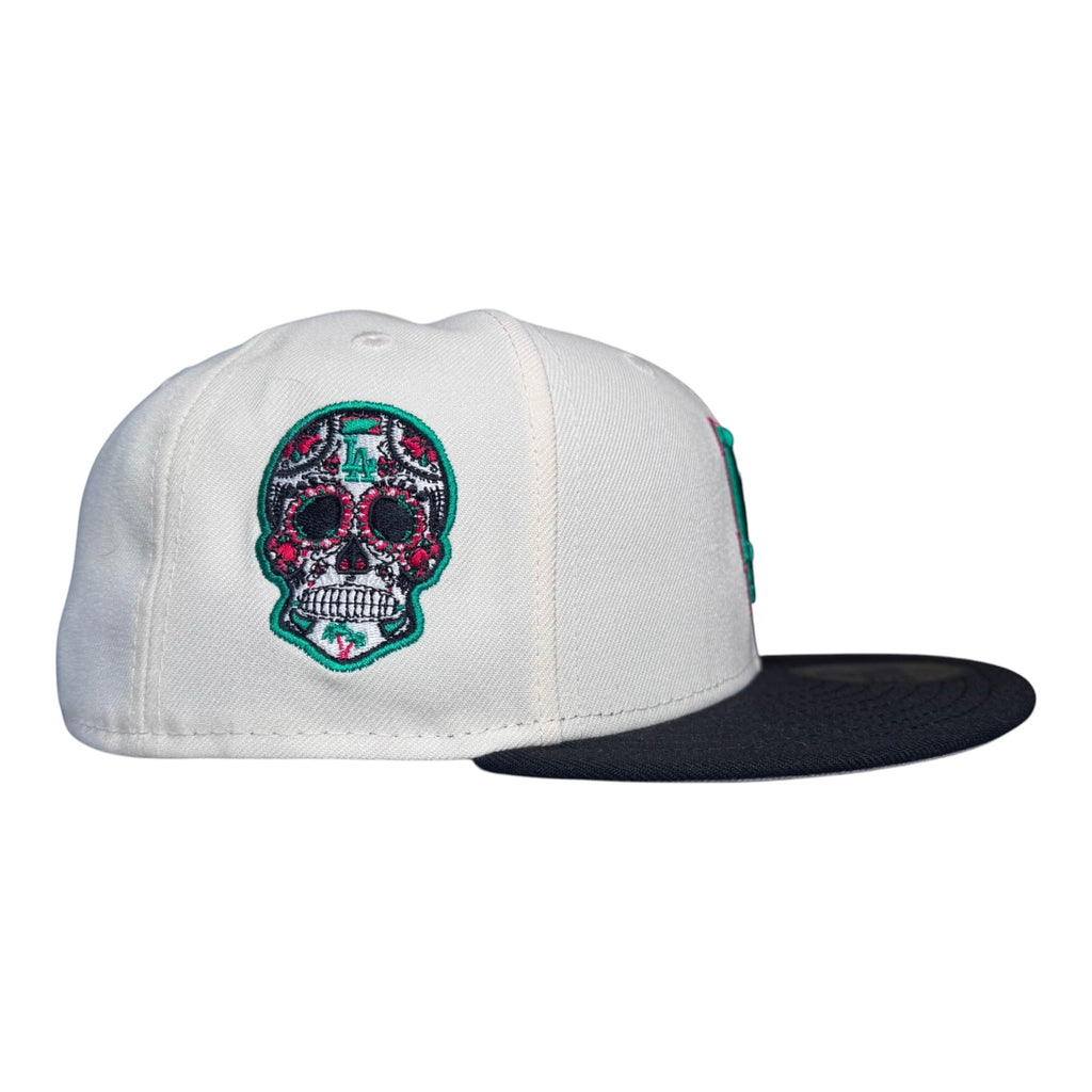 The Hat Wall Los Angeles Dodgers New Era 59Fifty Fitted Hat - White/Black