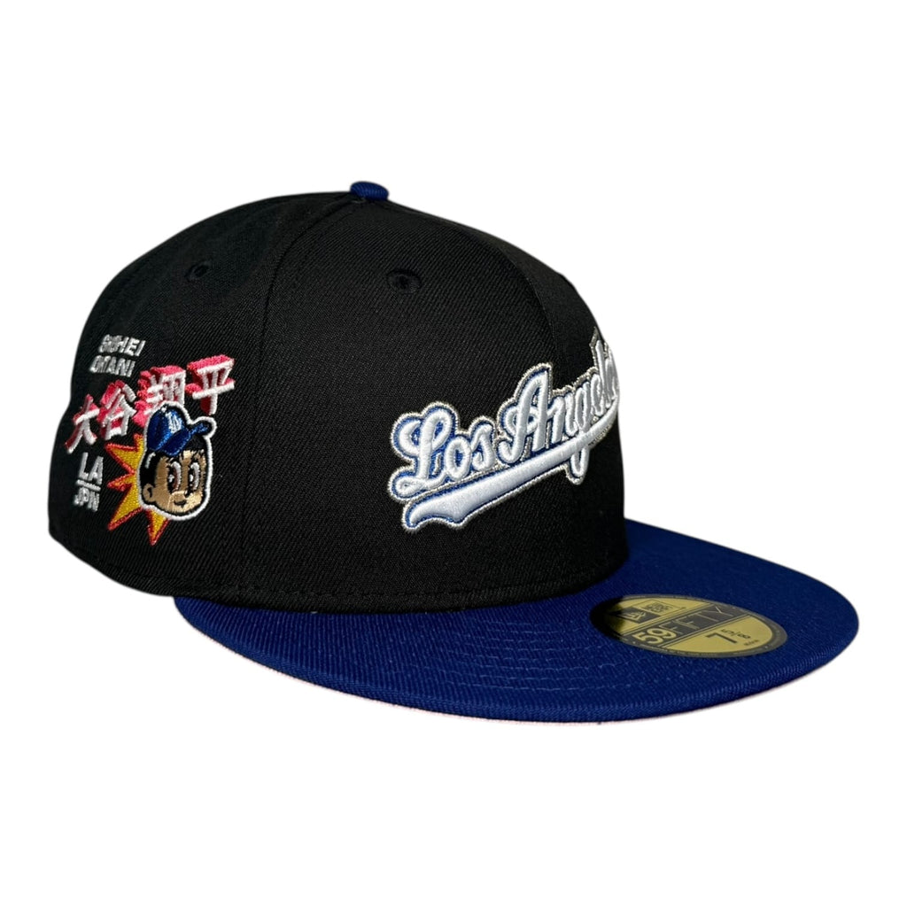 Hat Club Los Angeles Dodgers Shohei Ohtani Patch Hat Club New Era 59Fifty Fitted Hat Pink UV