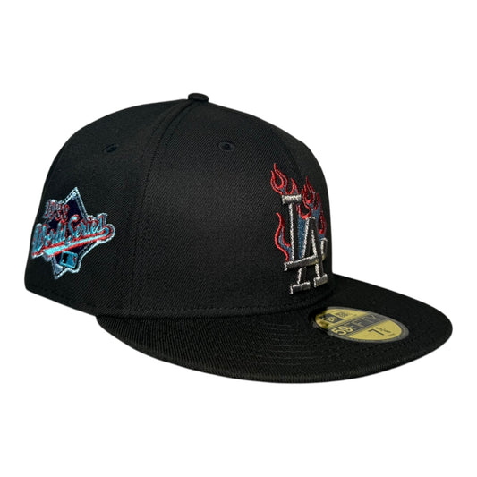 Los Angeles Dodgers "Fire Pack" 1988 World Series Icy UV Hat Club New Era 59Fifty Fitted Hat
