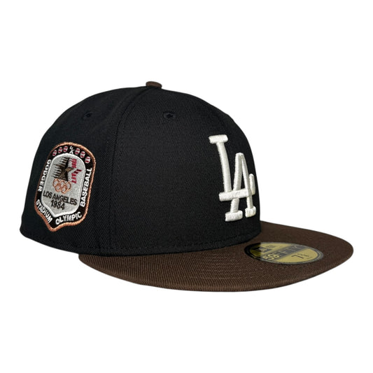 Los Angeles Dodgers 1984 Olympic Black Walnut Edition New Era 59Fifty Fitted Hat