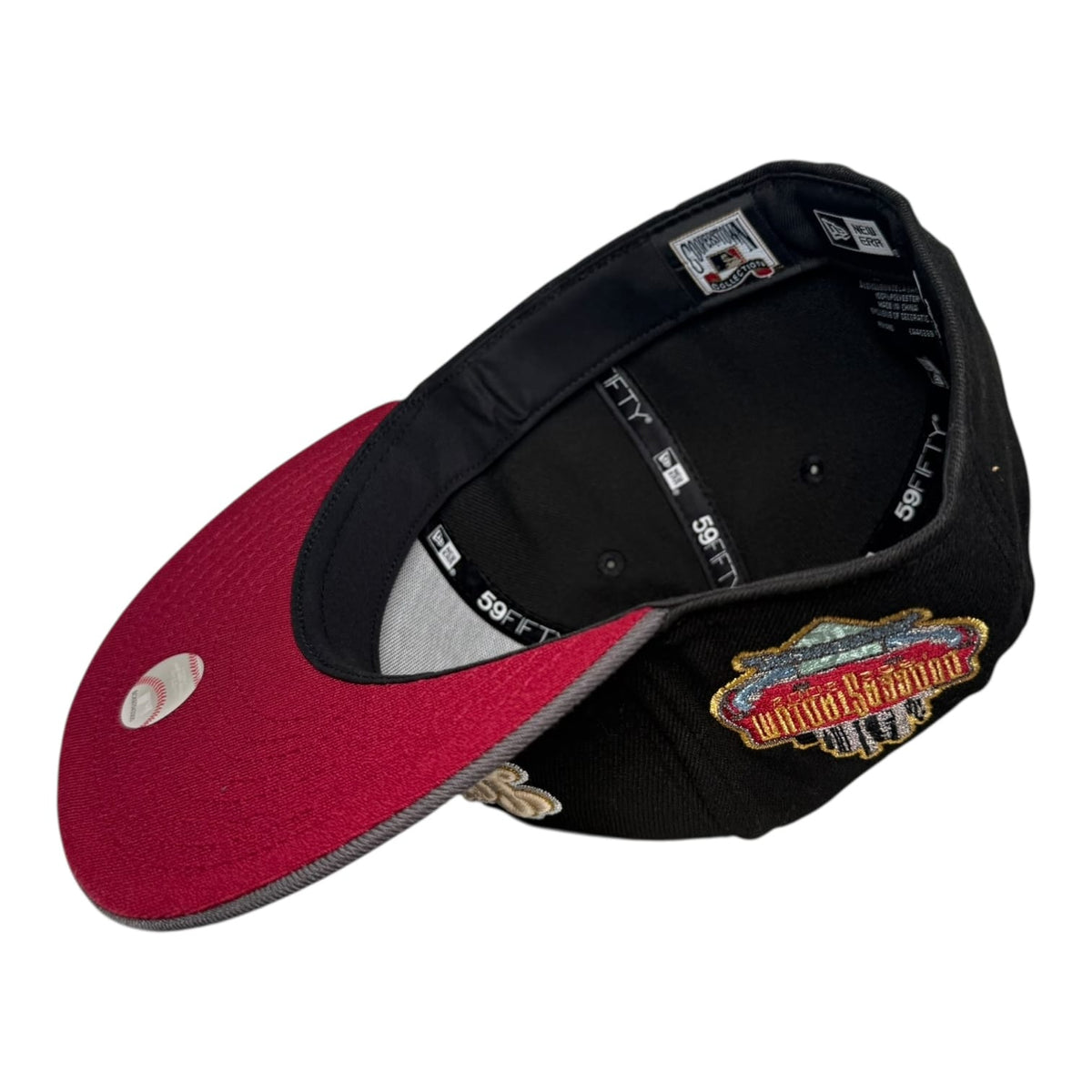 The Hat Wall Los Angeles Dodgers 40th Anniversary Dodger Stadium New Era 59Fifty Fitted Hat Red UV