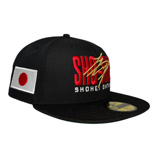 Los Angeles Dodgers Sho-Time Ohtani Black Throwback Edition New Era 59Fifty Fitted Hat