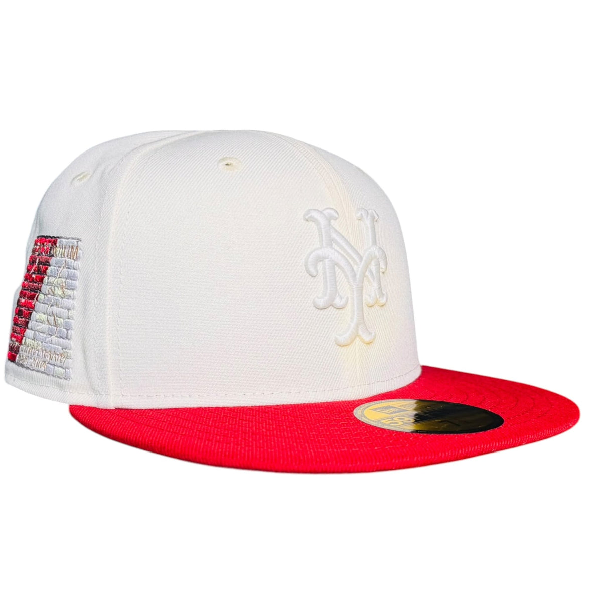 The Hat Wall "The Merrick Masonry Collection" New York Mets Nigel Sylvester x Rushmore Complex Con 2026 Exclusive New Era 59Fifty Fitted Hat (White)