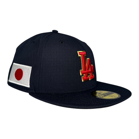 Los Angeles Dodgers UNDEFEATED Japan Navy New Era 59Fifty Fitted Hat