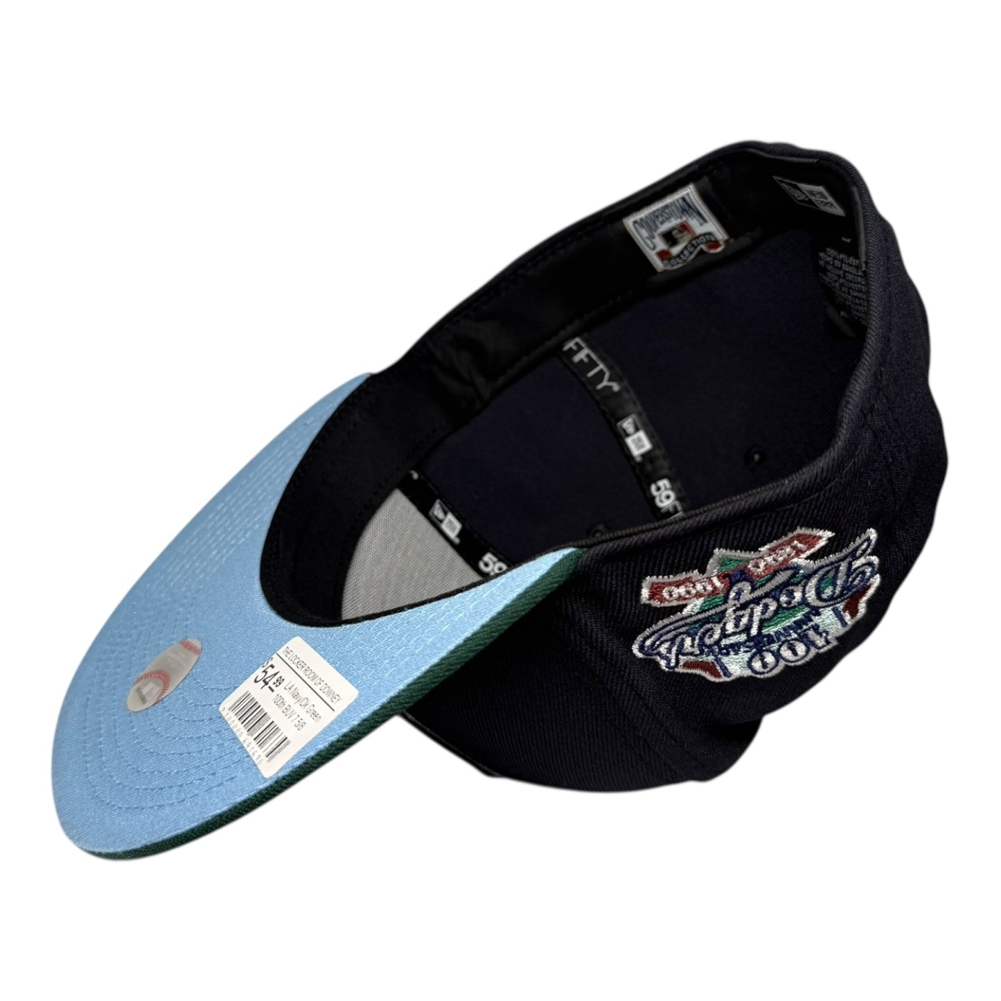Los Angeles Dodgers 100th Anniversary Navy Dark Green New Era 59Fifty Fitted Hat