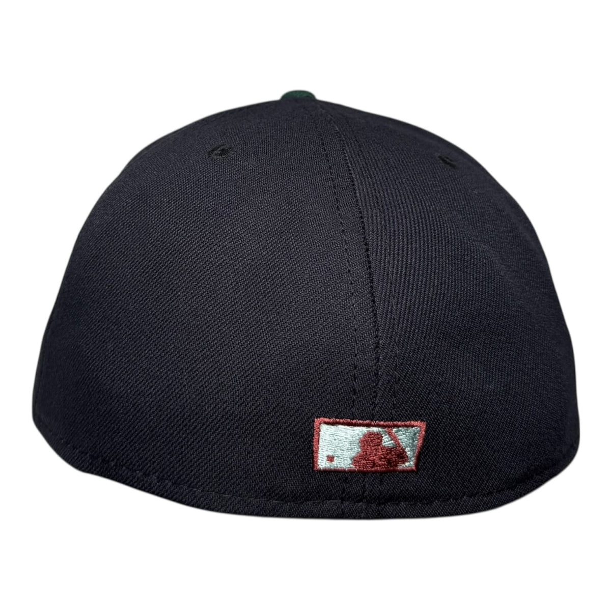 The Hat Wall Los Angeles Dodgers 100th Anniversary Navy Dark Green Script New Era 59Fifty Fitted Hat