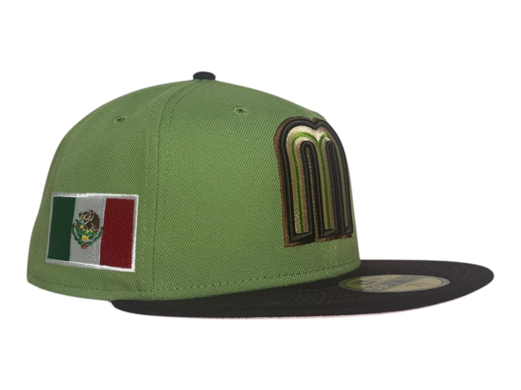 The Hat Wall New Era Mexico World Baseball Classic Matcha Edition 59Fifty Fitted Hat