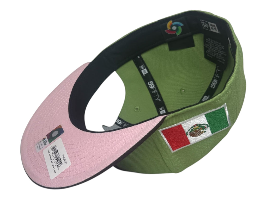 The Hat Wall New Era Mexico World Baseball Classic Matcha Edition 59Fifty Fitted Hat