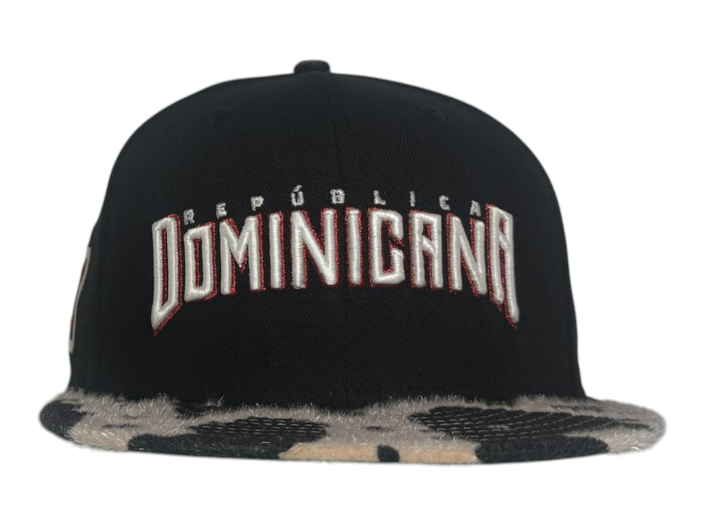 The Hat Wall New Era Dominican Republic Cow Print Green UV 59Fifty Fitted Hat