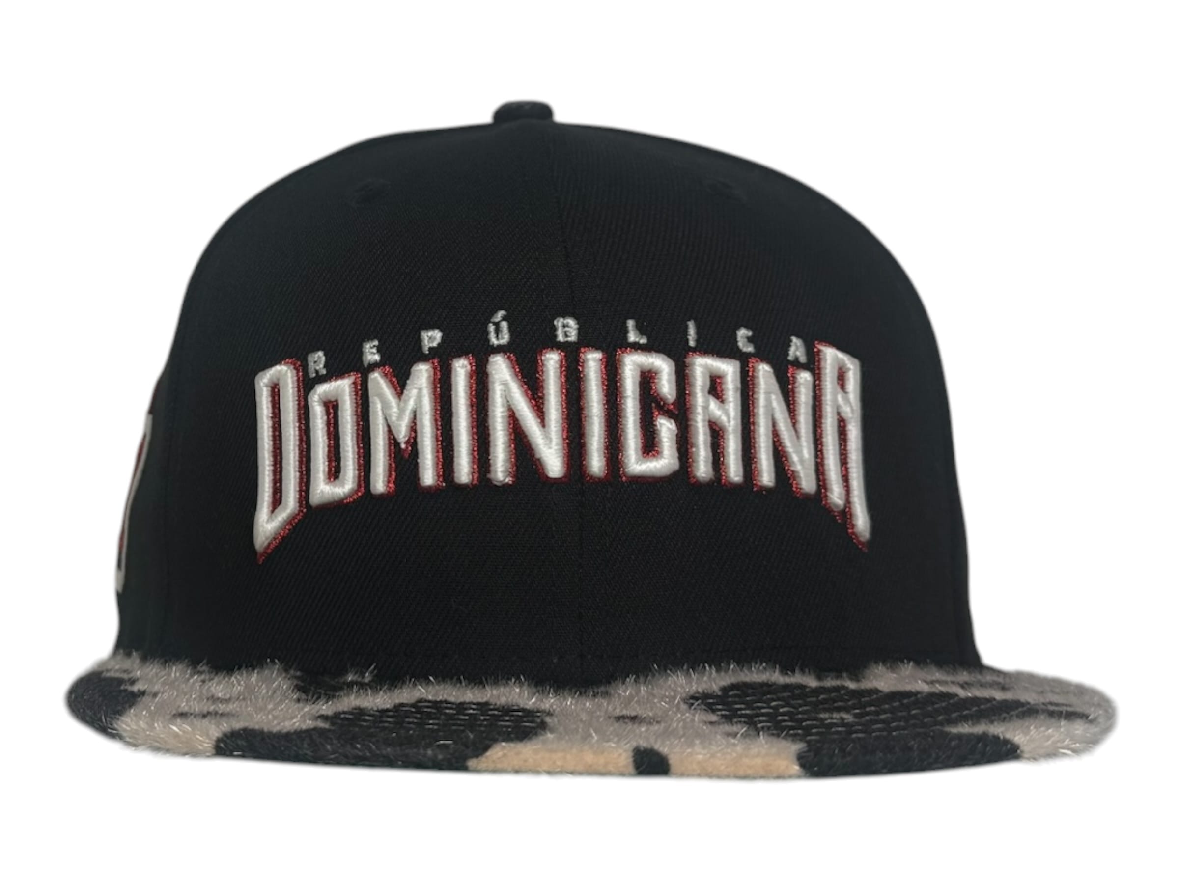 The Hat Wall New Era Dominican Republic Cow Print Green UV 59Fifty Fitted Hat
