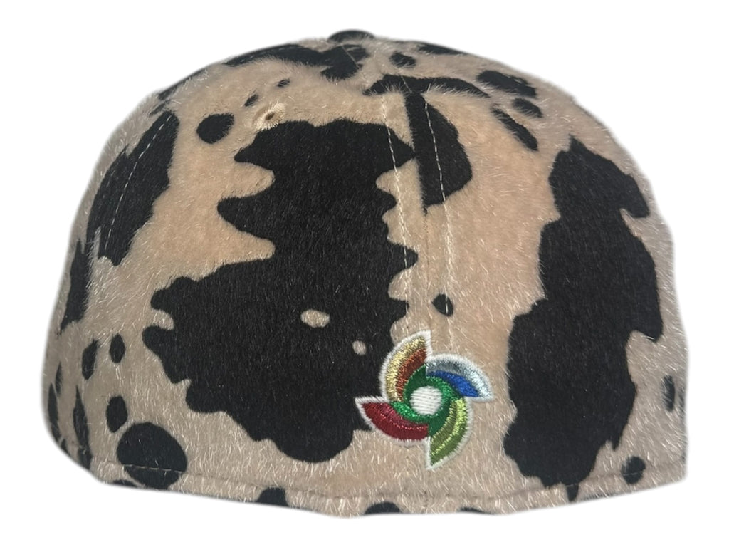 The Hat Wall New Era Puerto Rico Cow Print Green UV 59Fifty Fitted Hat