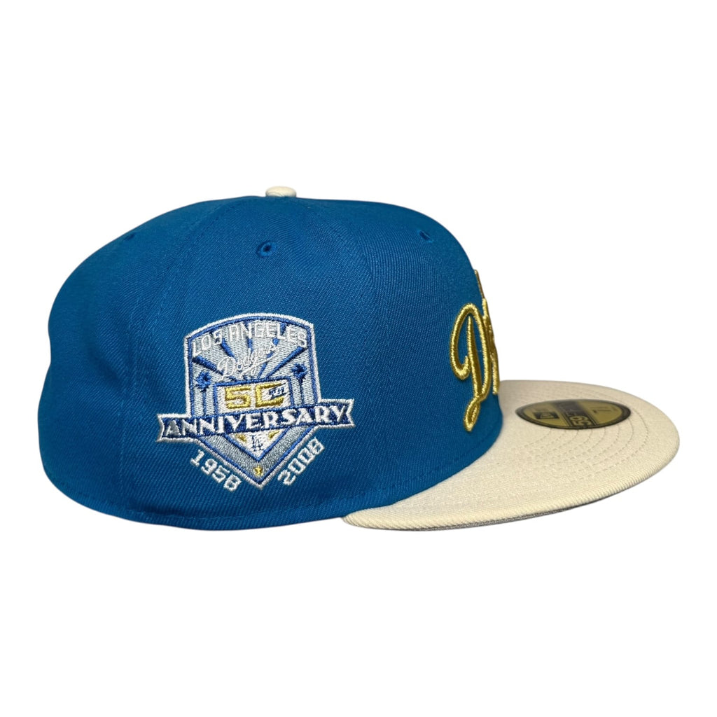 The Hat Wall Los Angeles Dodgers 50th Anniversary New Era 59Fifty Fitted Hat Two Tone