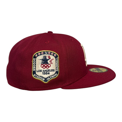 Los Angeles Dodgers Olympic Baseball 1984 Smooth Red Edition New Era 59Fifty Fitted Hat