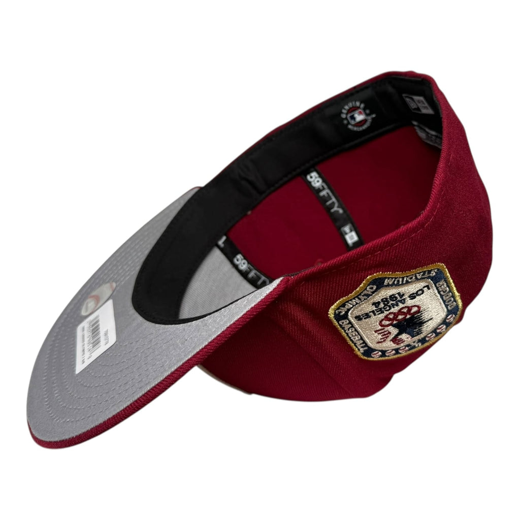 The Hat Wall Los Angeles Dodgers Olympic Baseball 1984 Smooth Red Edition New Era 59Fifty Fitted Hat