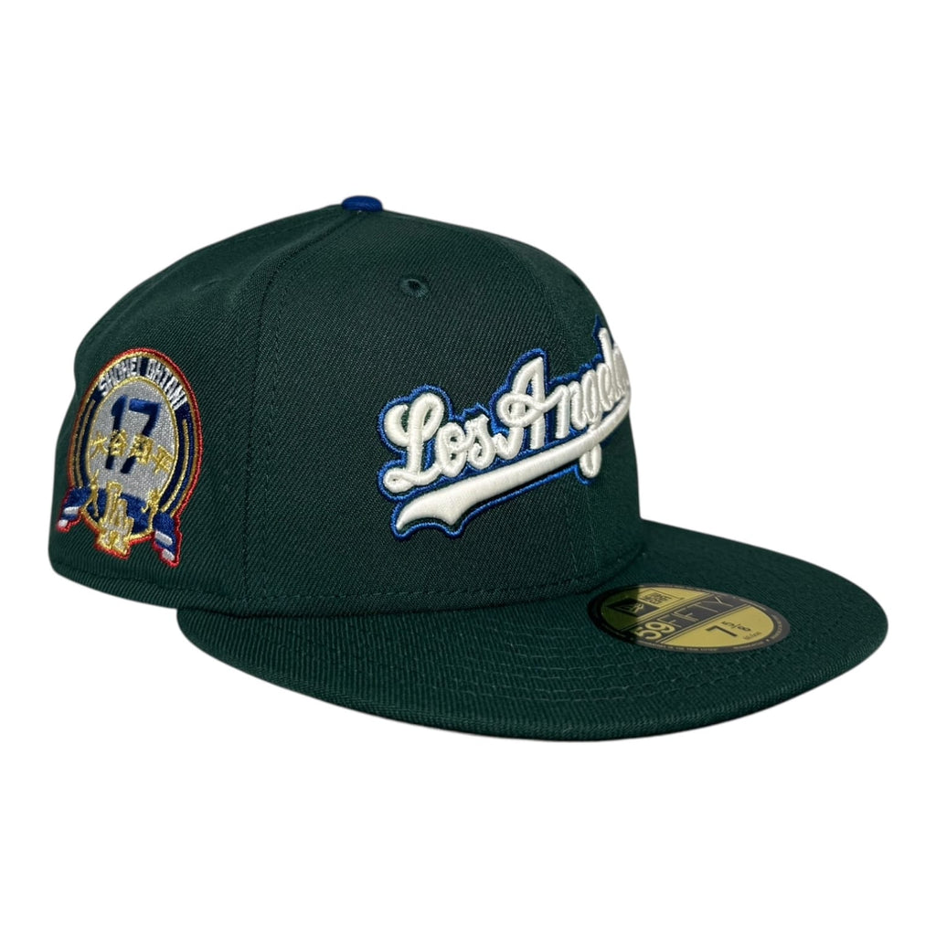 Homegame New York Los Angeles Dodgers Shohei Ohtani 17 Forest Green Homegame NYC New Era 59Fifty Fitted Hat