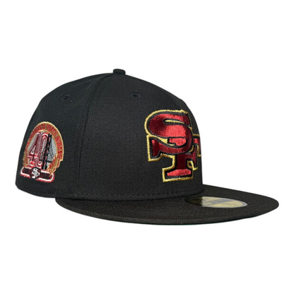 San Francisco 49ers 40th Anniversary Hat Club New Era 59Fifty Fitted Hat