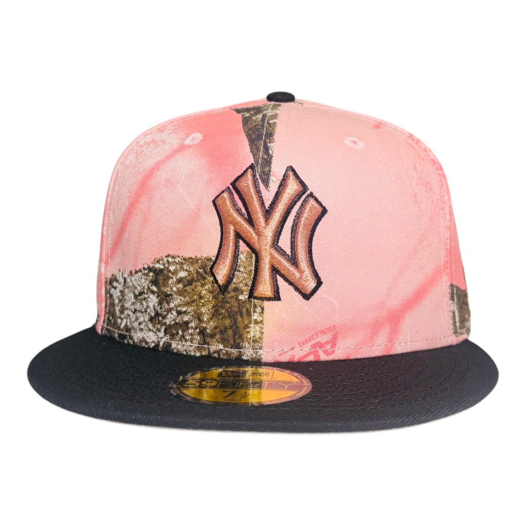 The Hat Wall Pink Real Tree New York Yankees New Era 59Fifty Fitted Hat