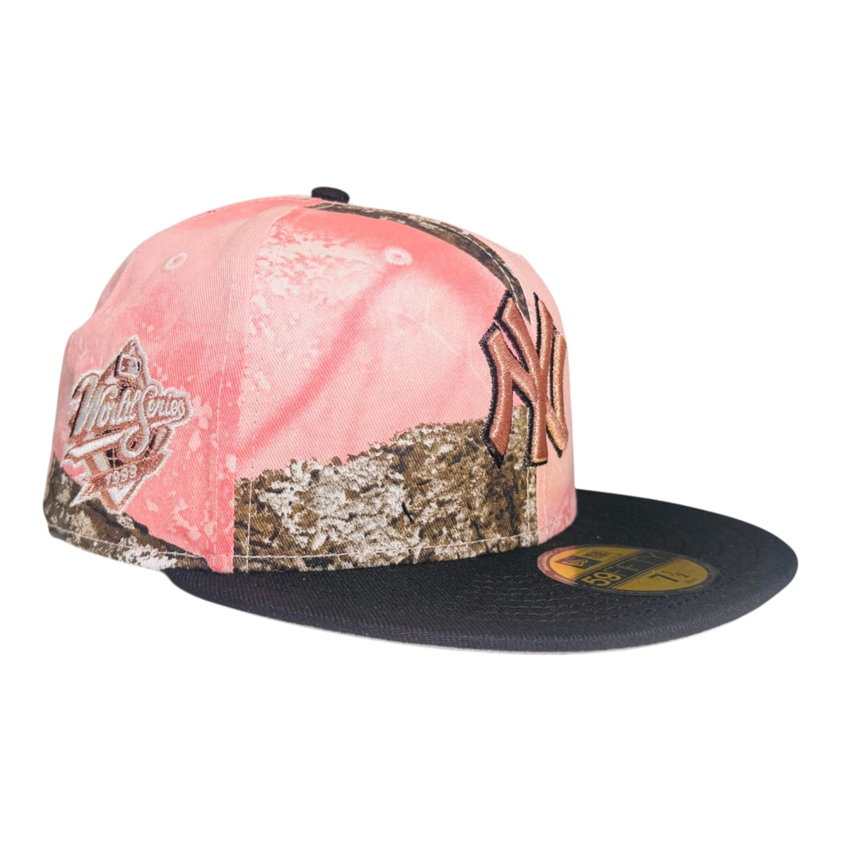 The Hat Wall Pink Real Tree New York Yankees New Era 59Fifty Fitted Hat