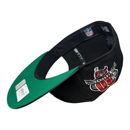 Tampa Bay Buccaneers 30 Seasons Black Satin Brim New Era 59Fifty Fitted Hat