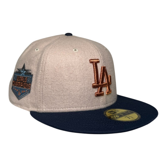 Los Angeles Dodgers Melton 2020 World Series Champions Hat Club New Era 59Fifty Fitted Hat