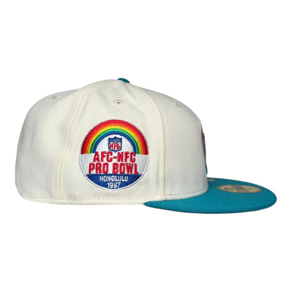 Miami Dolphins Pro Bowl Pinky UV New Era 59Fifty Fitted Hat