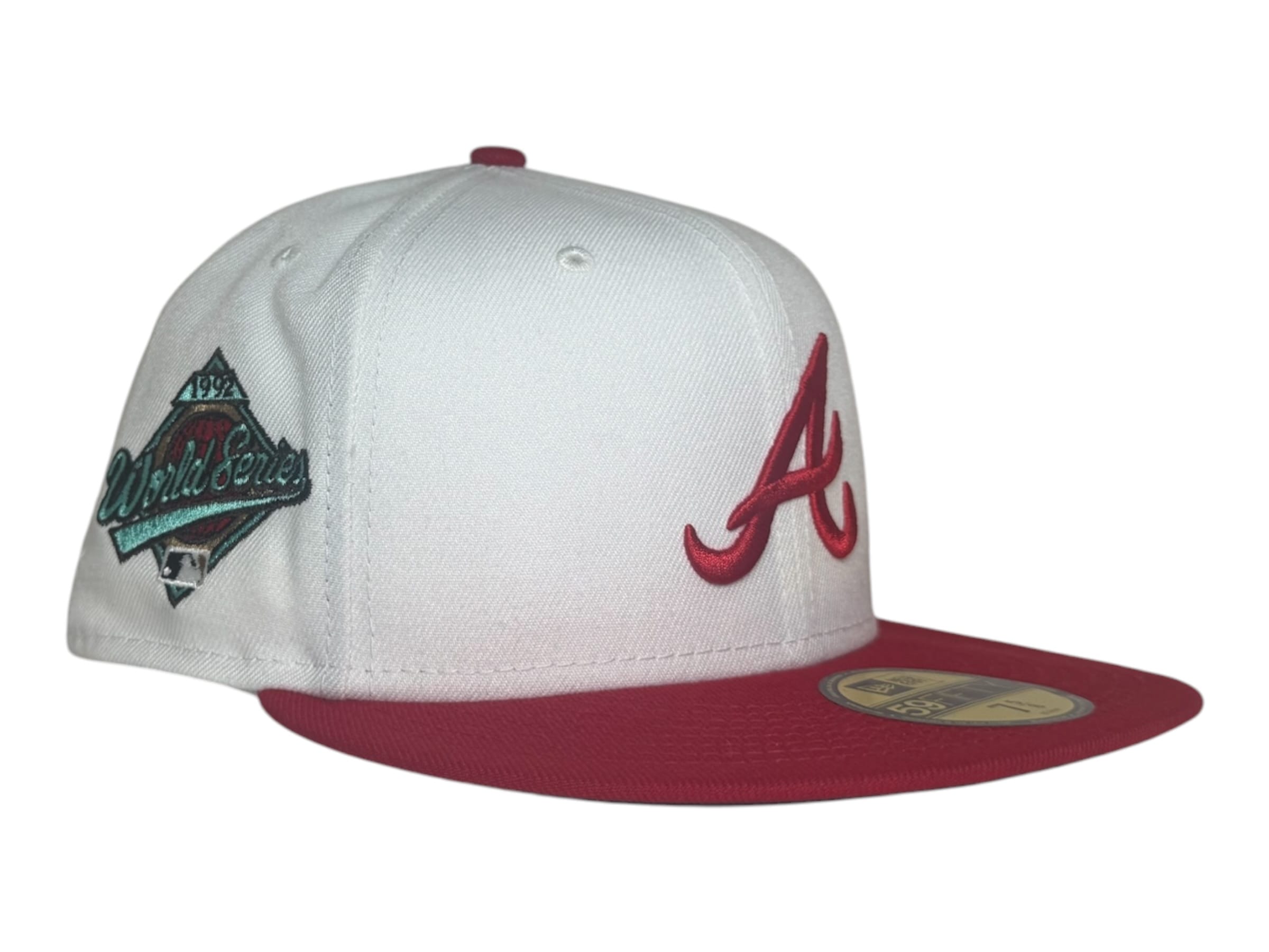 The Hat Wall Fitted hat New Era Atlanta Braves 1992 World Series Ex Manolo 2Tone 59Fifty Fitted Hat