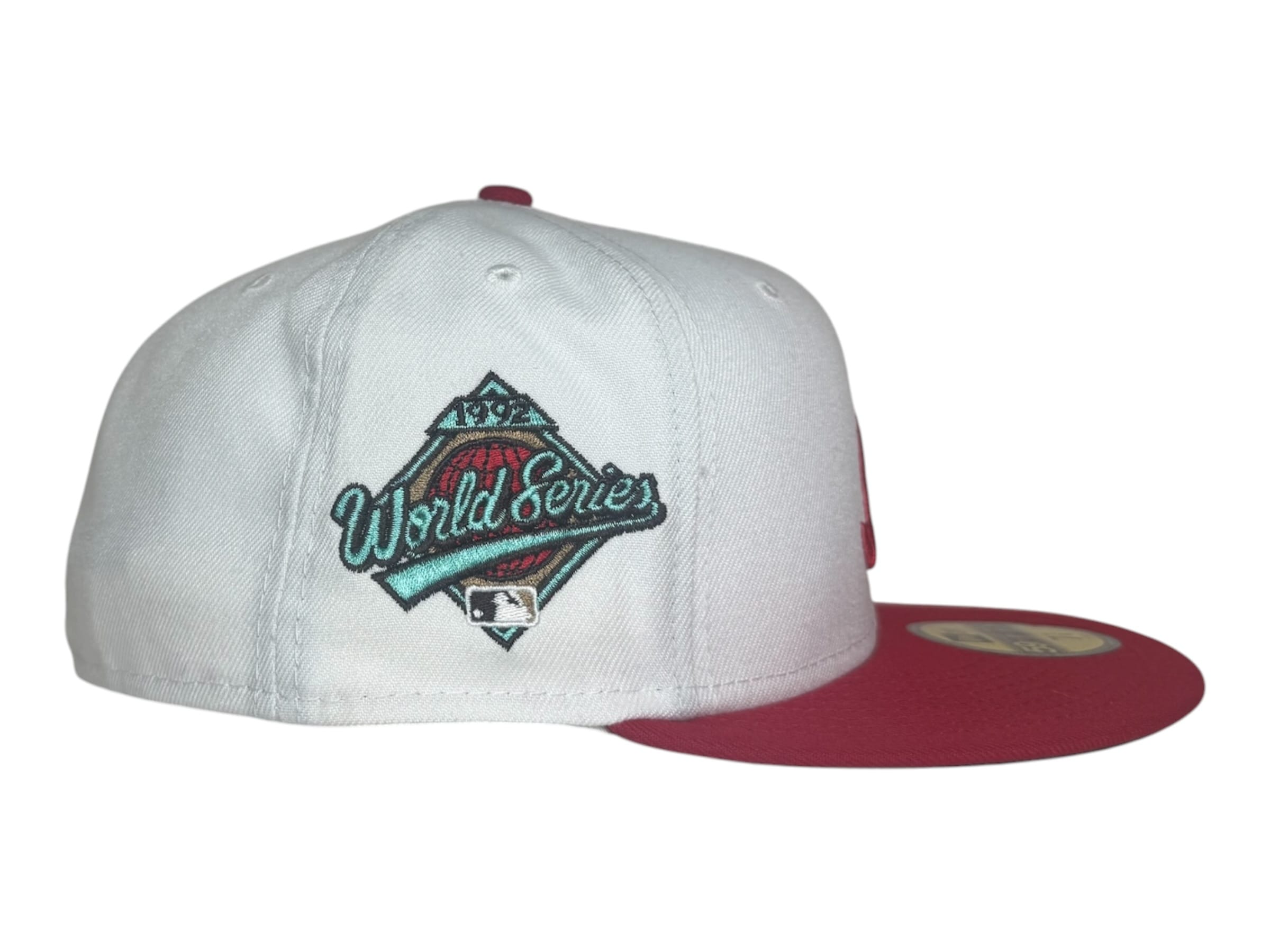 The Hat Wall Fitted hat New Era Atlanta Braves 1992 World Series Ex Manolo 2Tone 59Fifty Fitted Hat