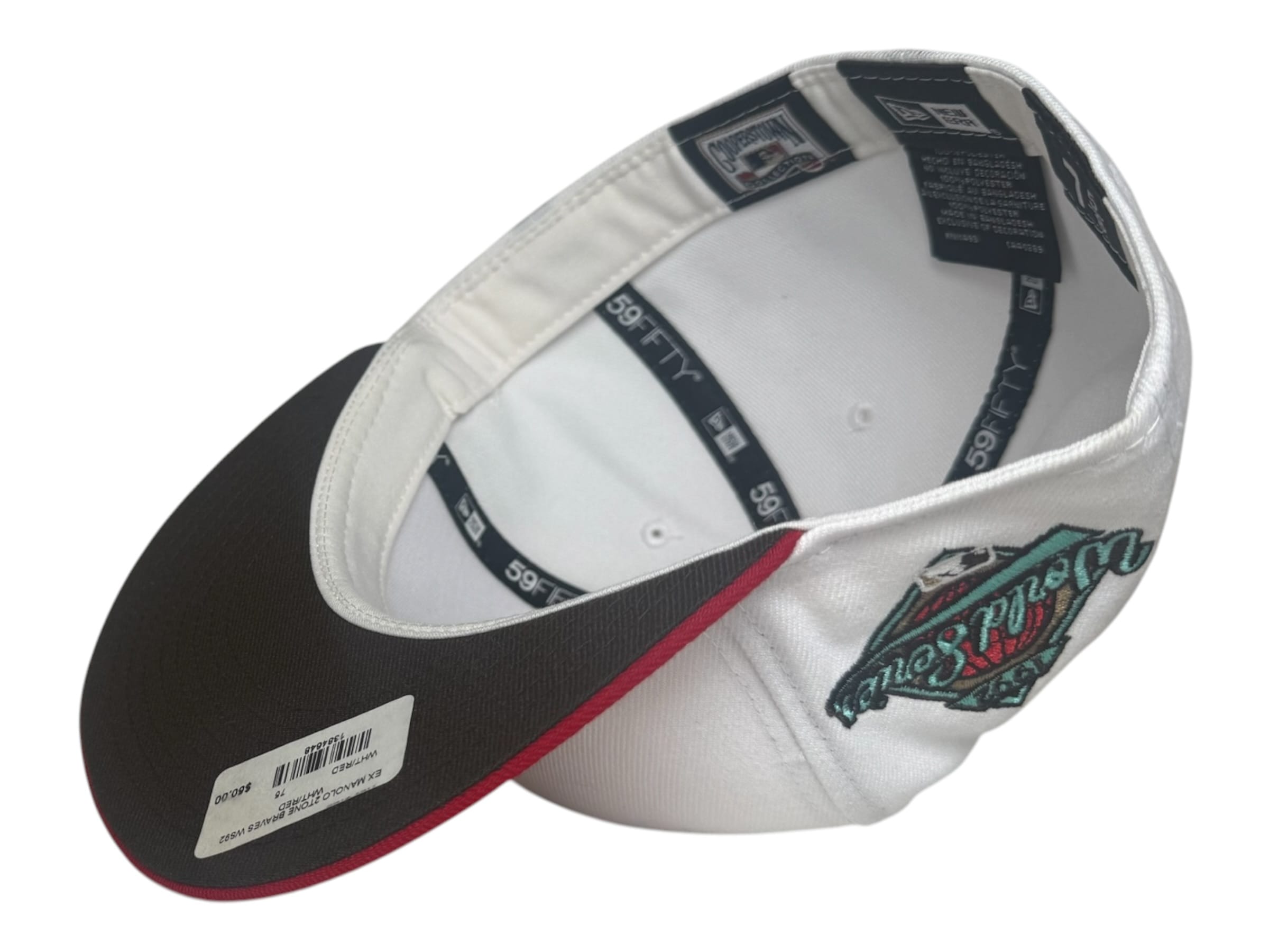 The Hat Wall Fitted hat New Era Atlanta Braves 1992 World Series Ex Manolo 2Tone 59Fifty Fitted Hat