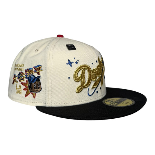 Los Angeles Dodgers Shohei Ohtani Capsule New Era 59Fifty Fitted Hat White Chrome