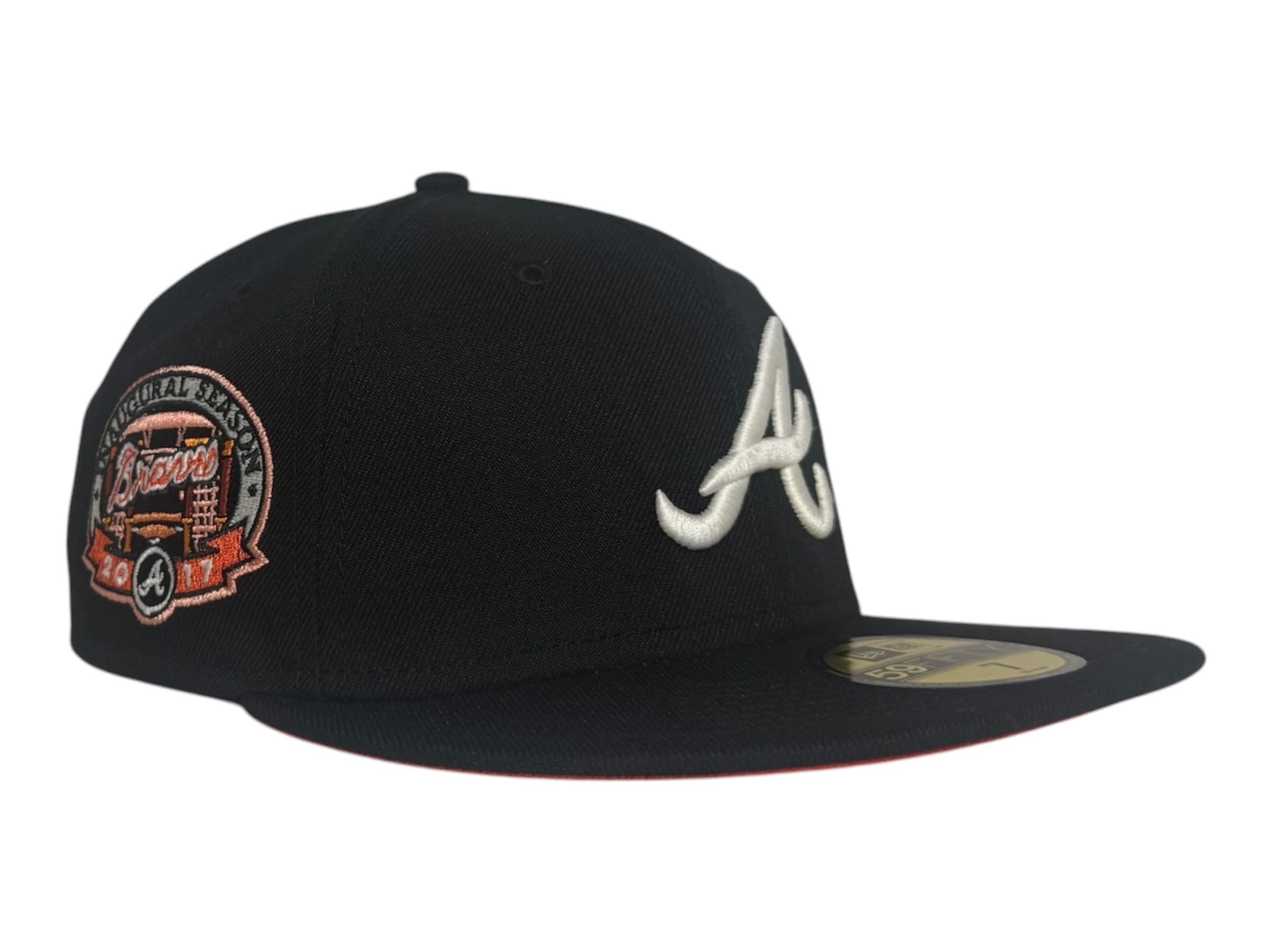 The Hat Wall Fitted hat New Era Atlanta Braves 2017 Inaugural Season 59Fifty Fitted Hat