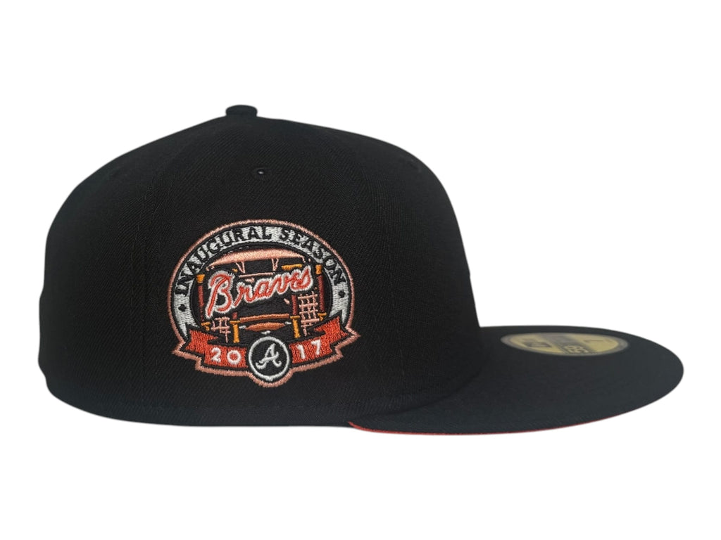 The Hat Wall Fitted hat New Era Atlanta Braves 2017 Inaugural Season 59Fifty Fitted Hat