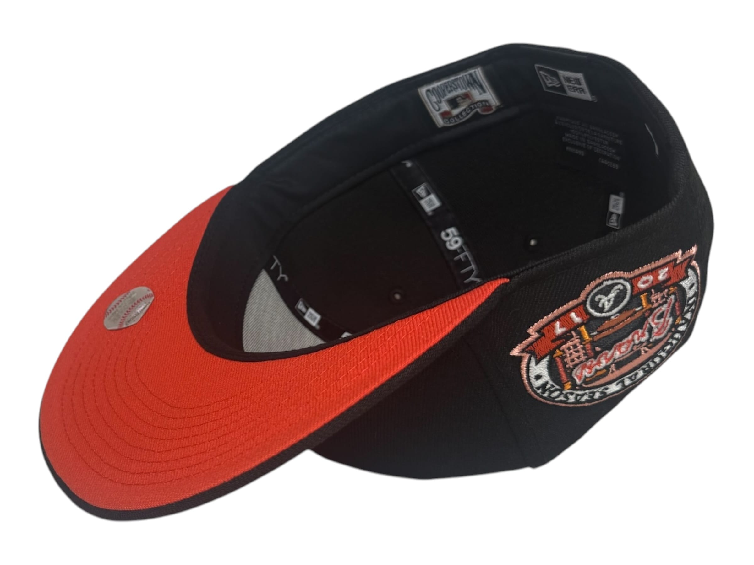 The Hat Wall Fitted hat New Era Atlanta Braves 2017 Inaugural Season 59Fifty Fitted Hat
