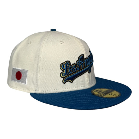 Los Angeles Dodgers Japan Flag Patch Hat Club New Era 59Fifty Fitted Hat