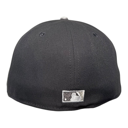 Chicago Cubs Be Alert for Foul Balls New Era 59Fifty Fitted Hat Black/Grey