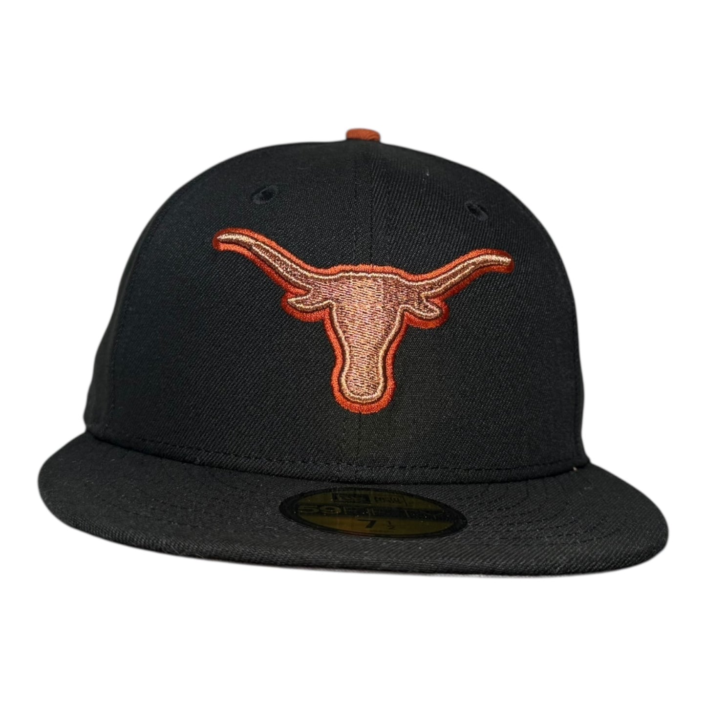 Texas Longhorns Metallic Hat Club New Era 59Fifty Fitted Hat