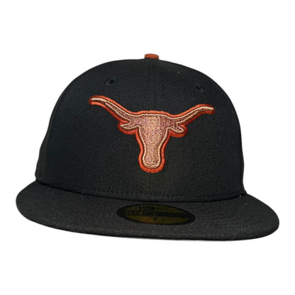 Texas Longhorns Metallic Hat Club New Era 59Fifty Fitted Hat