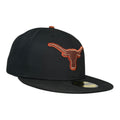 Texas Longhorns Metallic Hat Club New Era 59Fifty Fitted Hat
