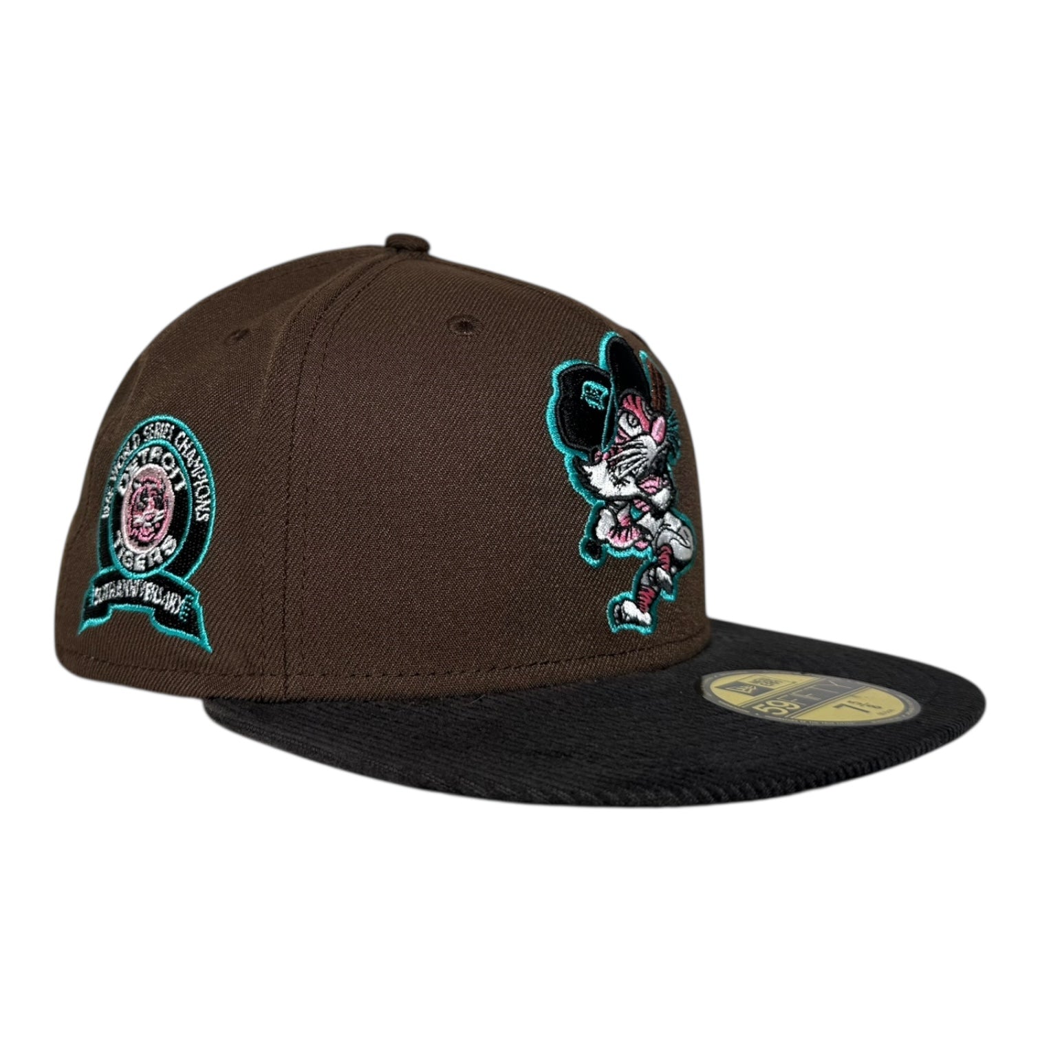 Detroit Tigers "Coked Out Tiger" 1968 World Series New Era 59Fifty Fitted Hat Corduroy Visor