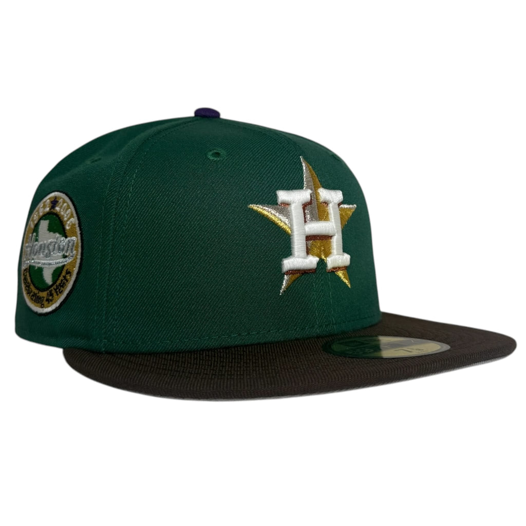 The Hat Wall Houston Astros Celebrating 45 Years New Era 59Fifty Fitted Hat