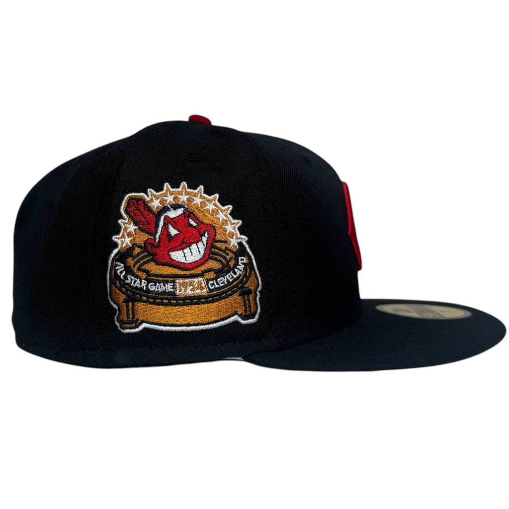 New Era Cleveland Indians 1954 All Star Game Double Chief Wahoo 59Fifty Fitted Hat