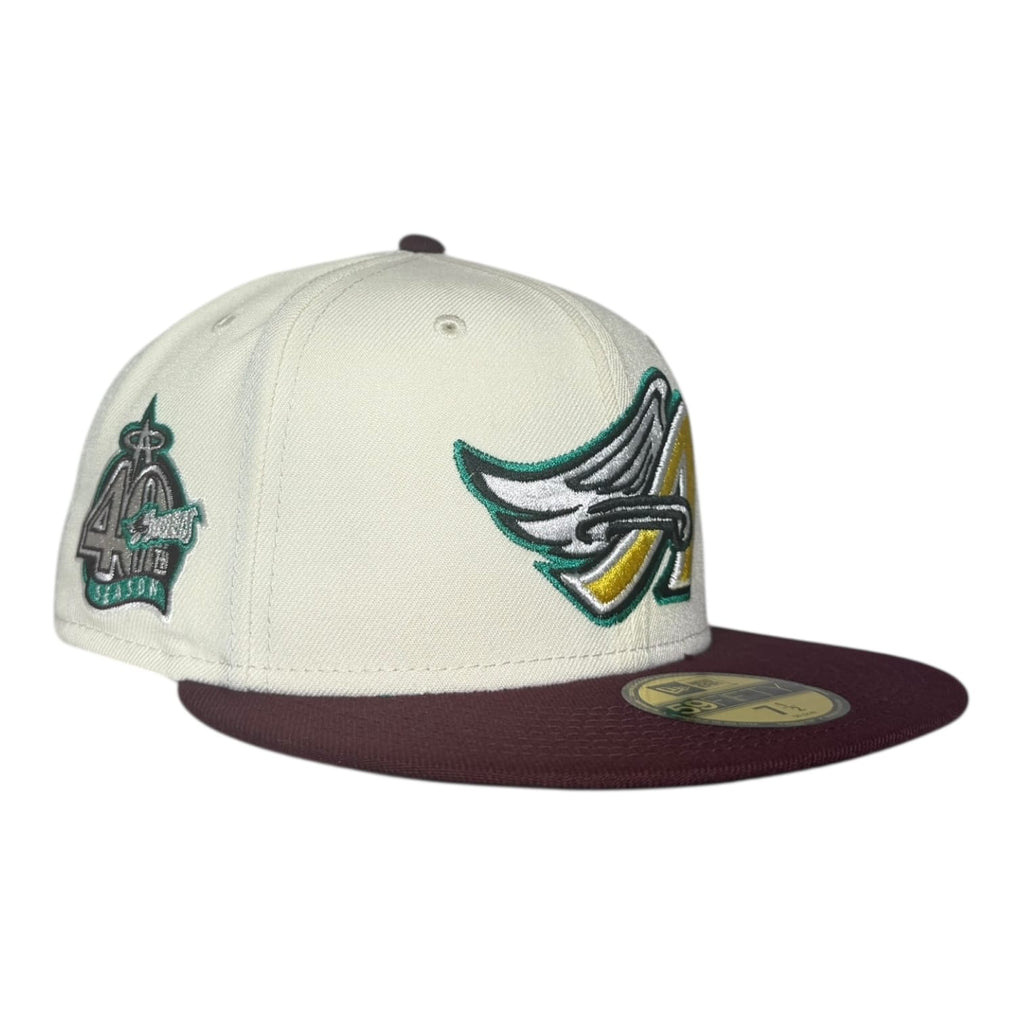 The Hat Wall Los Angeles Angels x Ducks 40 Seasons New Era 59Fifty Fitted Hat
