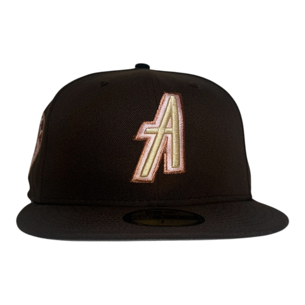 New Era Brown.pinky by @beardedgoosenyc 59Fifty Fitted Hat