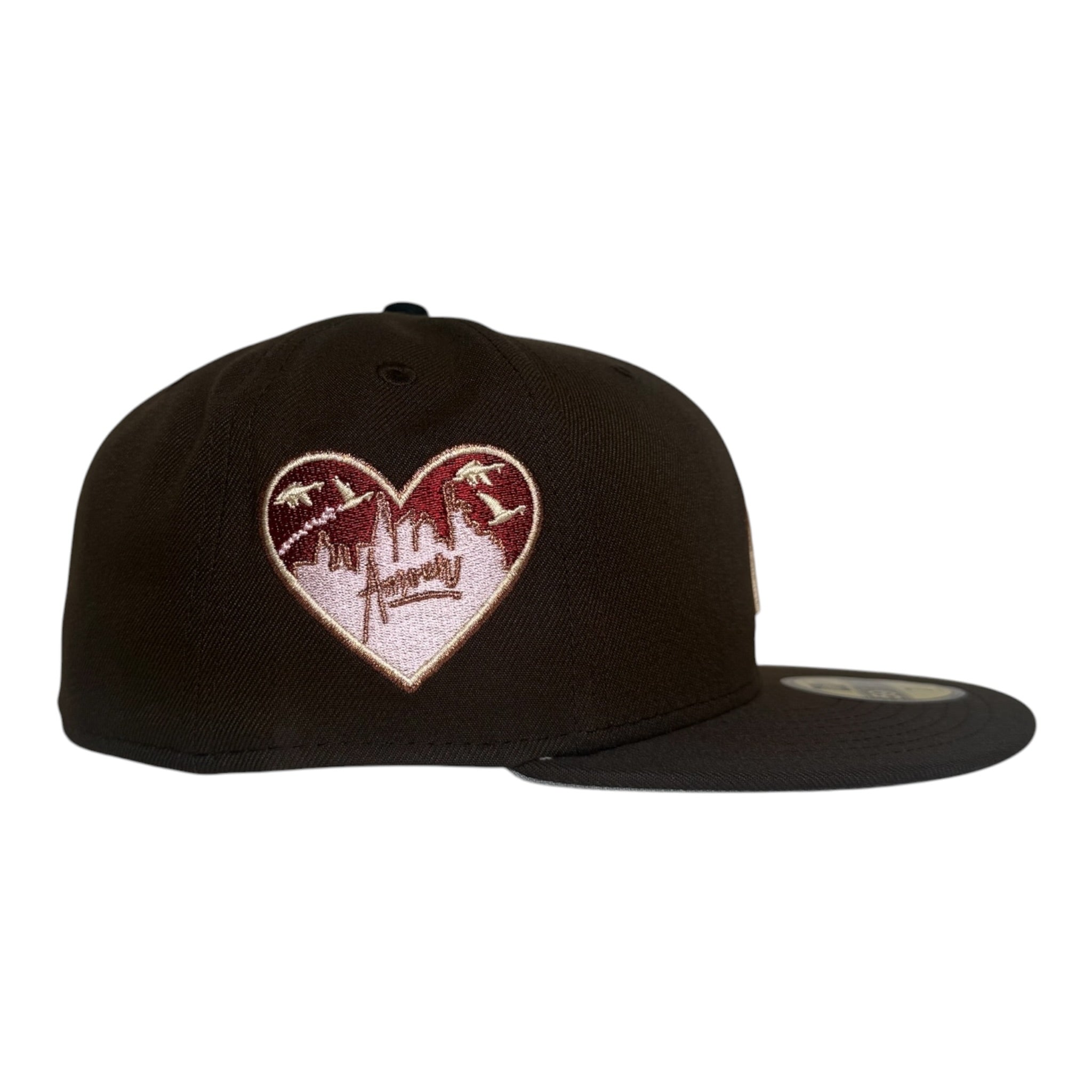New Era Brown.pinky by @beardedgoosenyc 59Fifty Fitted Hat