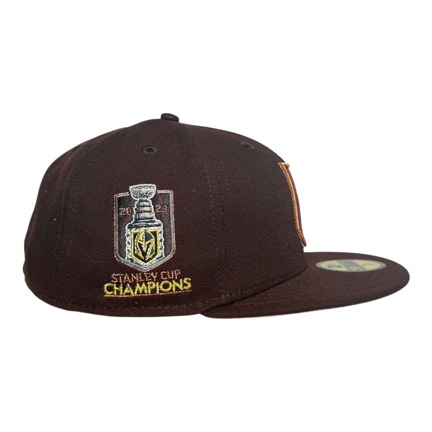 Las Vegas Golden Knights 2023 Stanley Cup Champions Burnt Wood New Era 59Fifty Fitted Hat