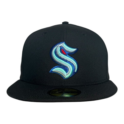 Seattle Kraken Anchor Black Prime New Era 59Fifty Fitted Hat